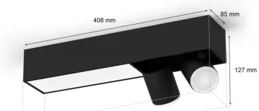 Philips LED RGBW Hue CENTRIS spot reglabil 2xGU10/4,2W + LED/11W