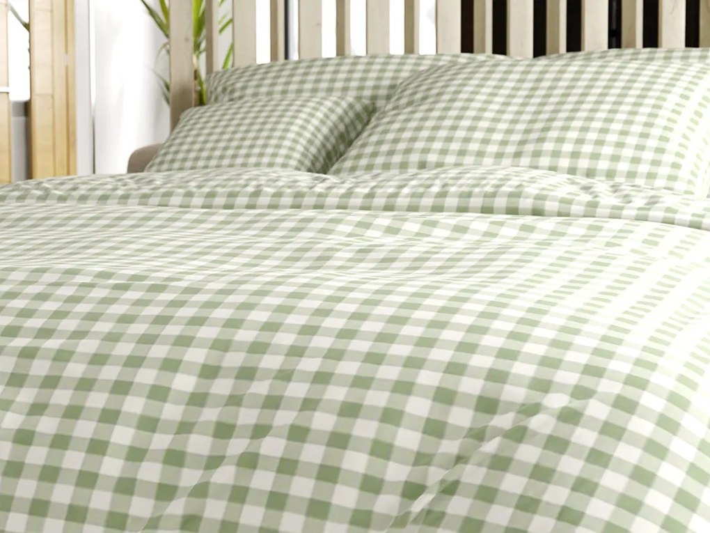 Lenjerie de pat din bumbac GRENTIS verde Dimensiune lenjerie de pat: 70 x 90 cm | 140 x 200 cm