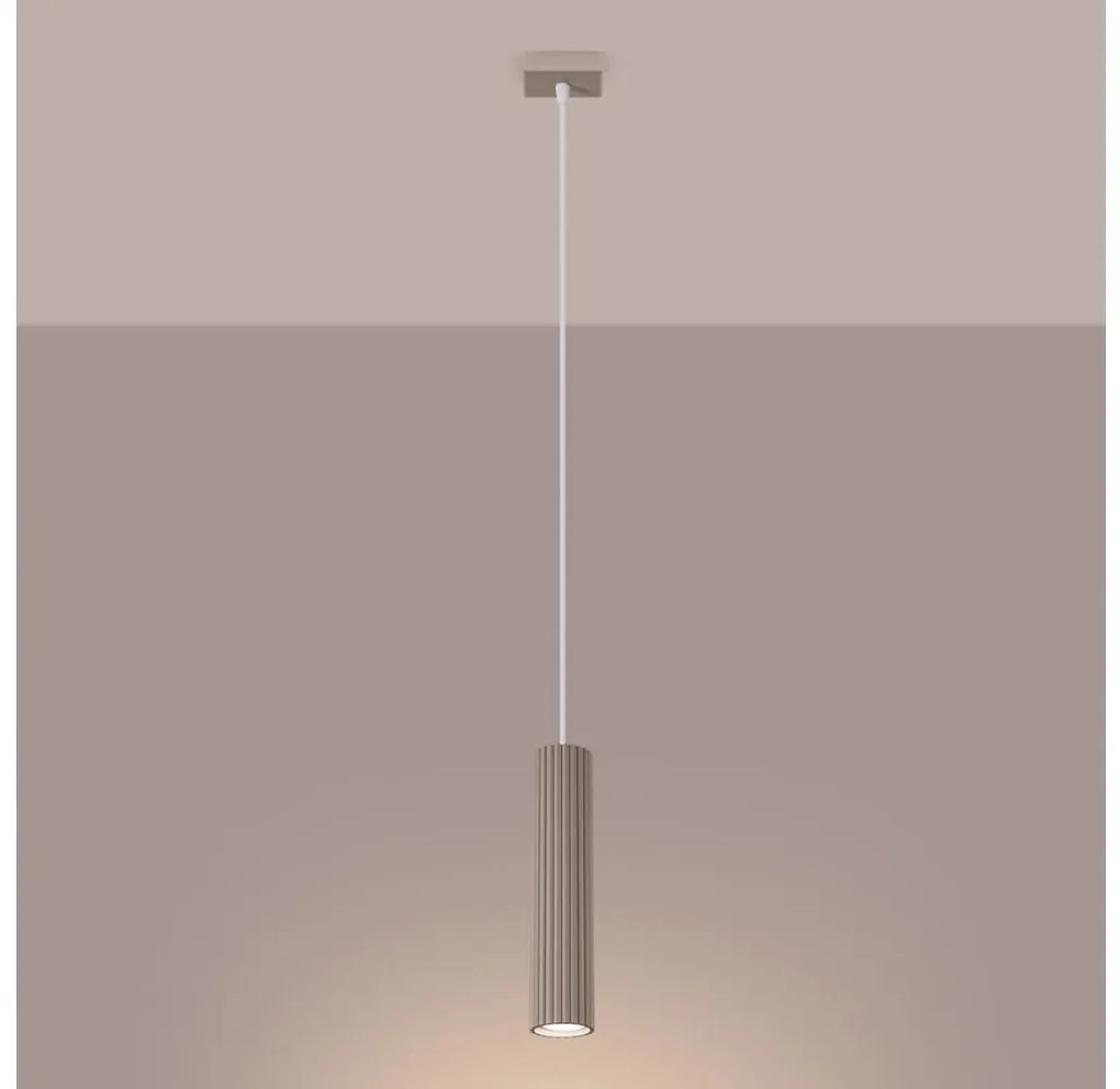 Lustră pe cablu Brilagi CRESTO 1xGU10/10W/230V taupe