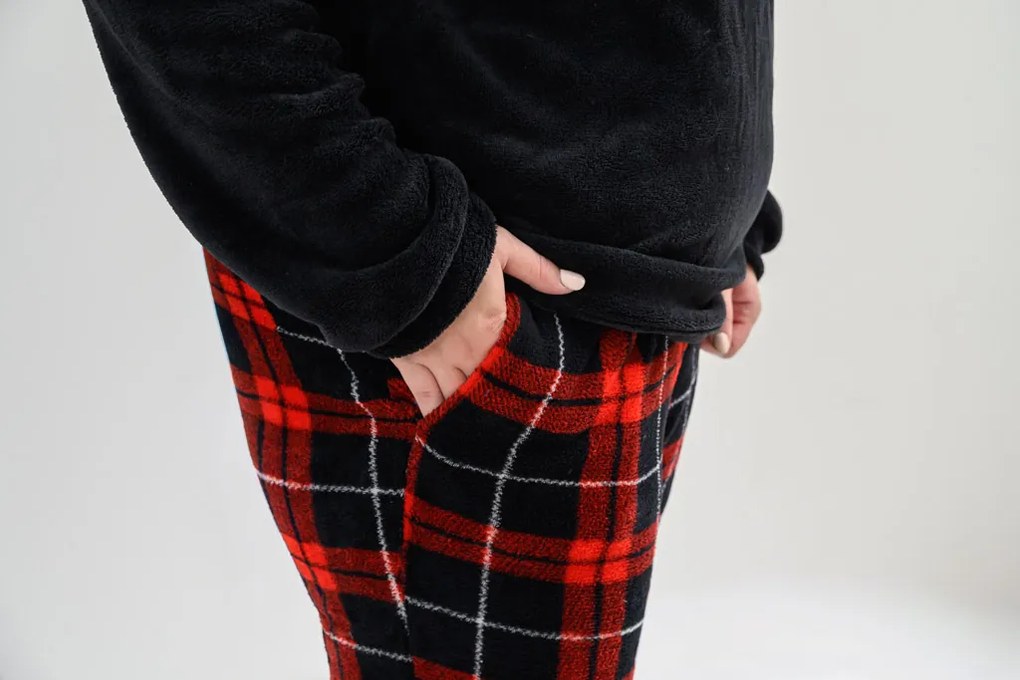 Pijama Cocolino ALBURY rosu - diverse marimi Marime: M