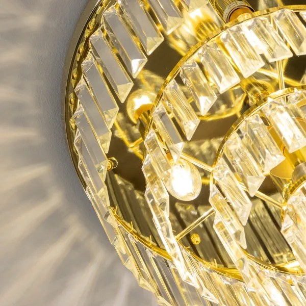 Brilagi - Plafonieră LED cu cristale MOZART 5xE14/40W/230V aurie