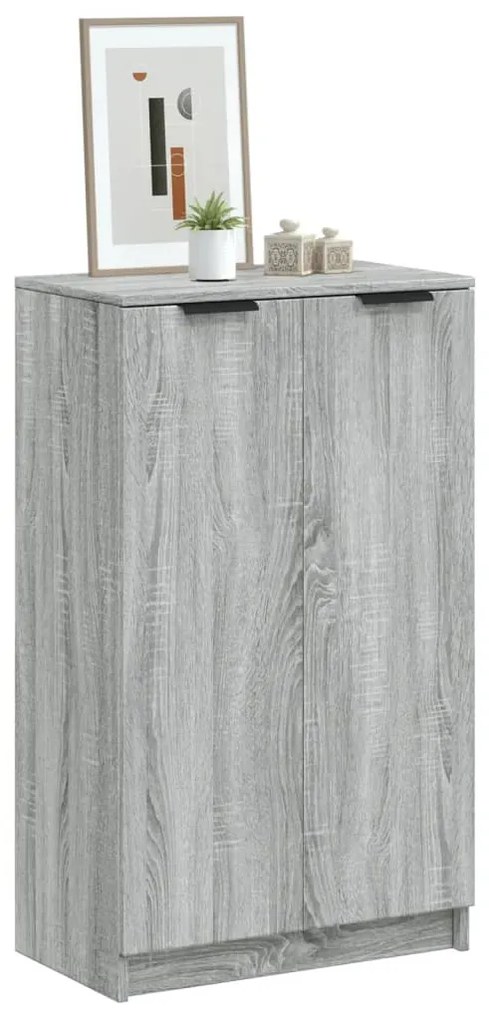 vidaXL Pantofar, gri sonoma, 59x35x100 cm, lemn compozit