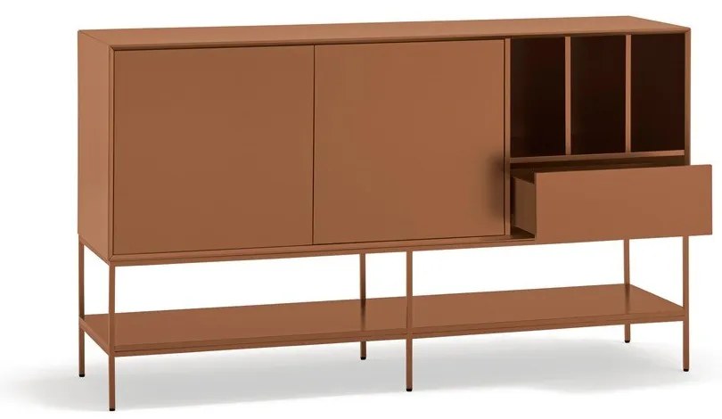 Comodă cărămizie 166x98x45 cm Platt – Teulat