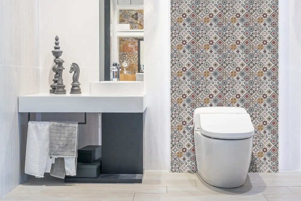 Panou de perete bucatarie Patchwork turcesc