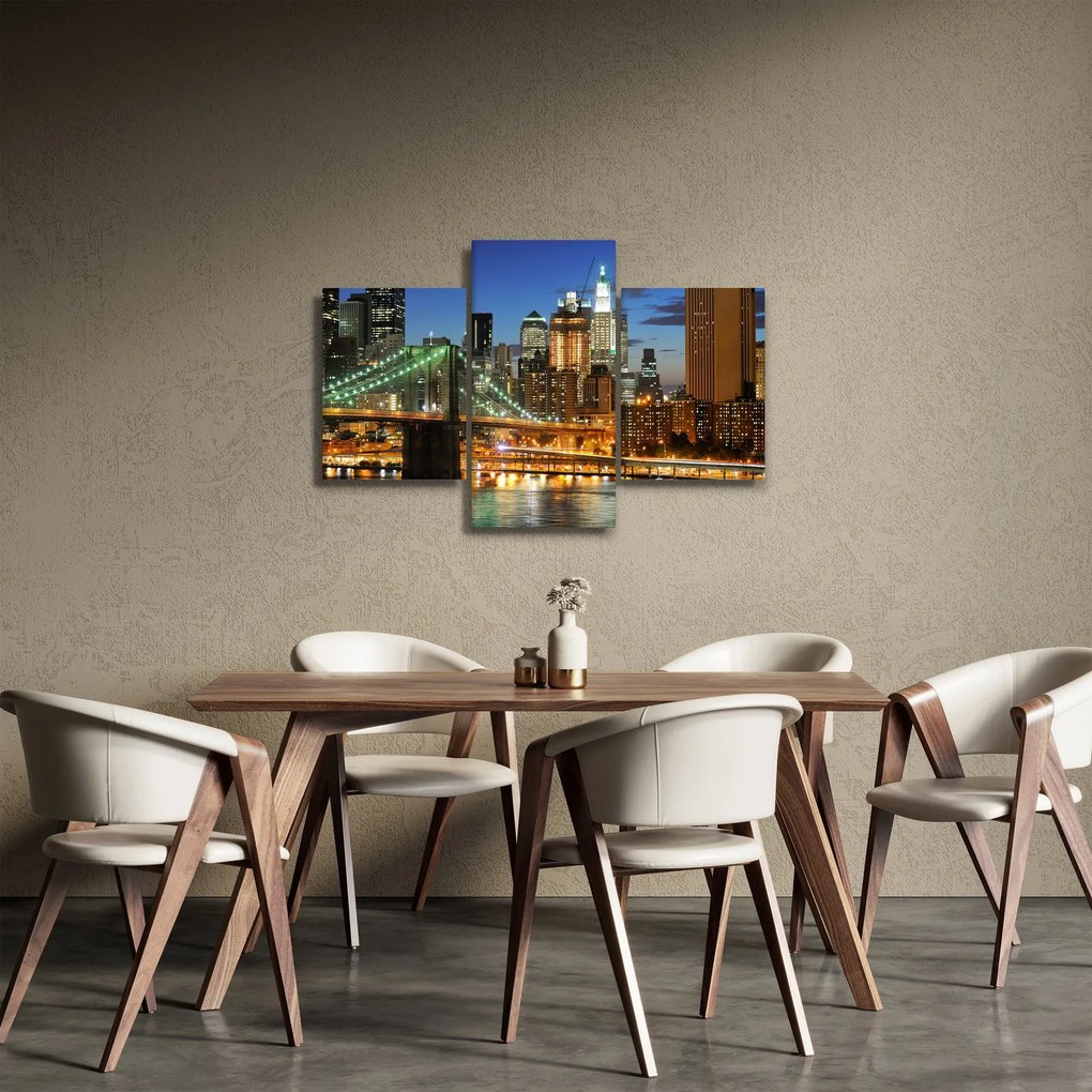 Tablou - Pod cu New York (90x60 cm)