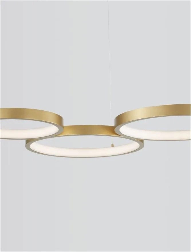 Lustra LED suspendata design modern MAGNUS R3 aurie