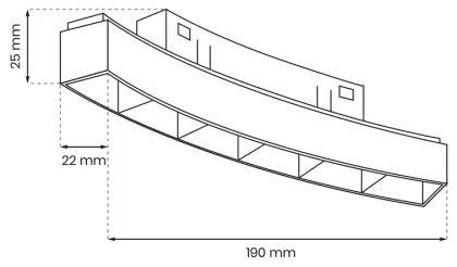 Corp de iluminat LED pentru sistem de șină MAGNETIC TRACK LED/6W/48V 4000K negru