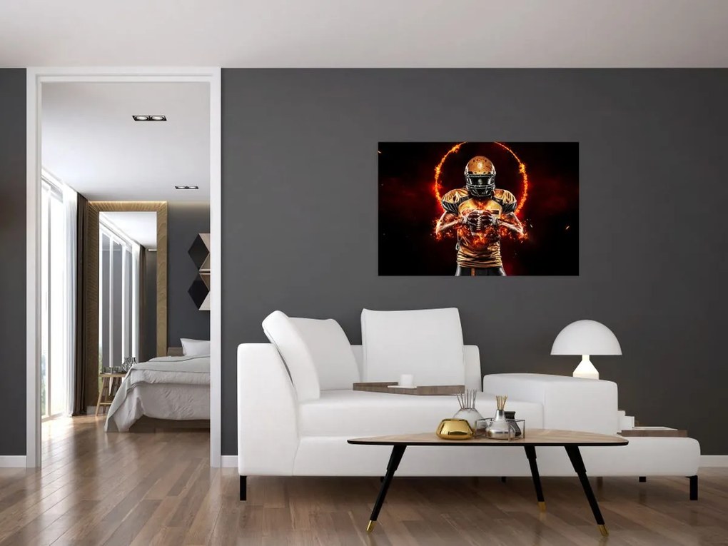 Tablou - Jucător de fotbal american (90x60 cm)