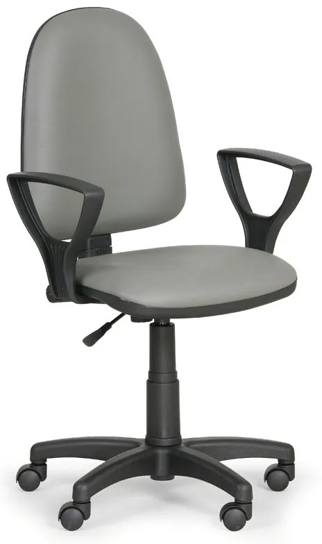 Scaun de lucru Torino - cu cotiere, gri