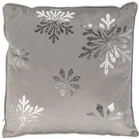 Pernă Snowflake gri , 40 x 40 cm