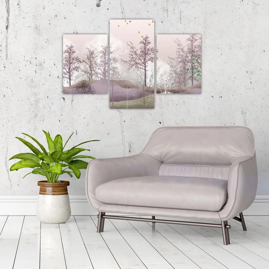 Tablou cu pădure (90x60 cm)