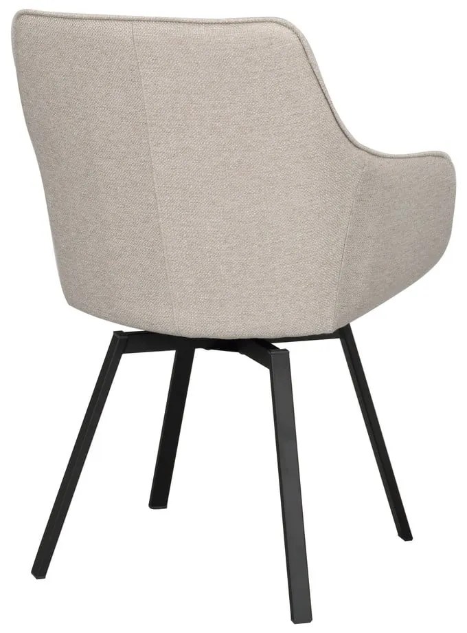 Set de scaune de sufragerie bej 2 buc. tapițat Alison – Rowico