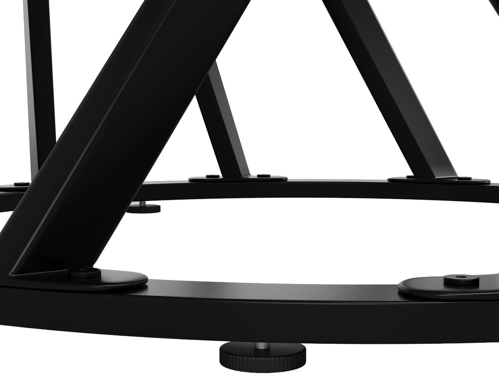 Masă rotundă de dining, Alb+Negru | Aosom Romania