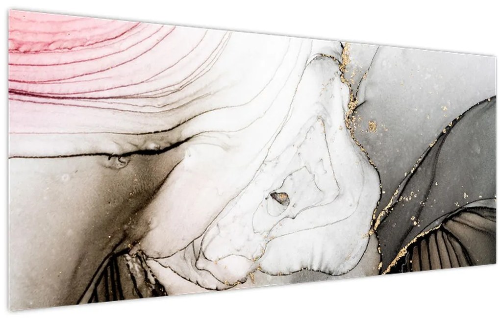 Tablou - Cerneală de marmură (120x50 cm)