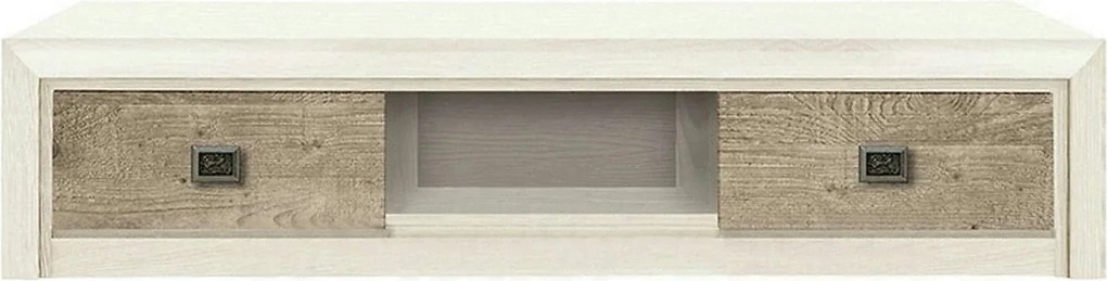 Comoda TV KOEN 2, pin canyon/stejar Karbel, PAL, 150x57x33 cm