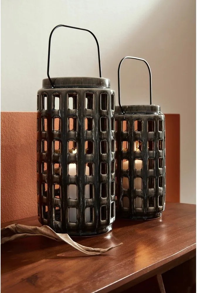 Felinar din ceramică (înălțime 30 cm) Darreh – Bizzotto