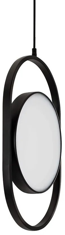 Lustra suspendata LED design minimalist SPINER 26 negru