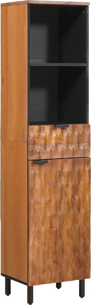 vidaXL Dulap de Baie cu raft Maro 38 x 33 x 160 cm Lemn de mango solid