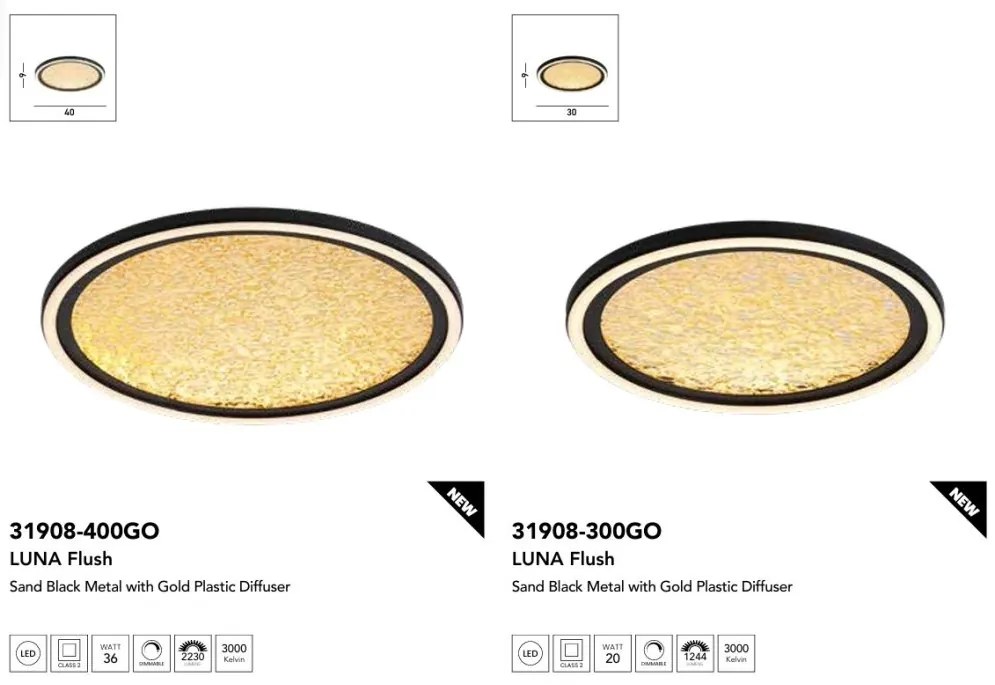 Plafoniera LED design modern Luna 40cm