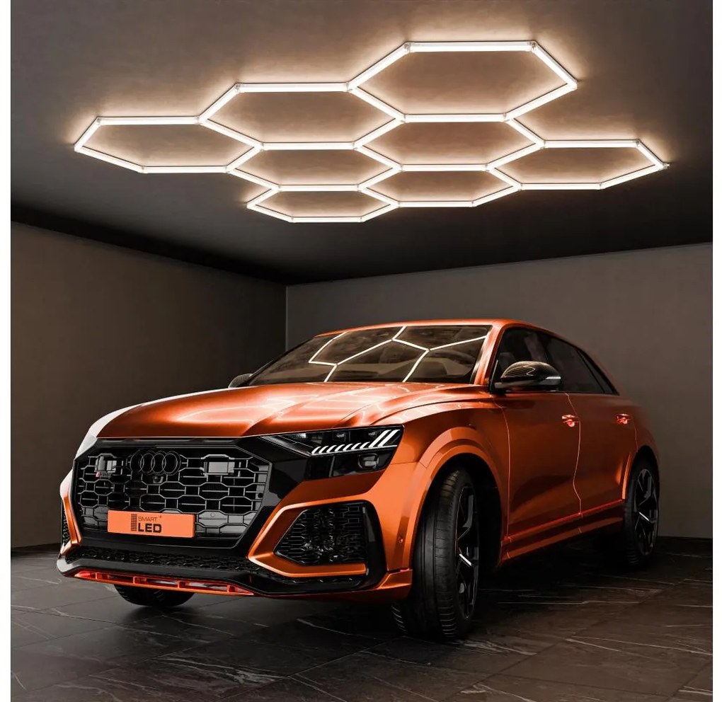 Plafonieră LED/280W/85-265V 4000K 313x298 cm CRI 90 IP54 albă