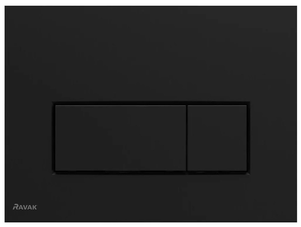 Ravak X01744 - Plăcuță de comandă UNI SLIM 24,7 x 16,5 cm, negru