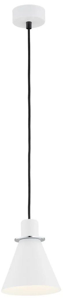 Pendul modern design retro Beverly alb/crom
