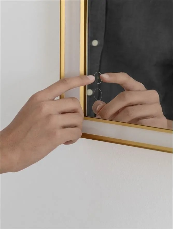 Oglinda cu iluminat LED IP44 3000K Ambor, 60x80cm, NVL-9006039
