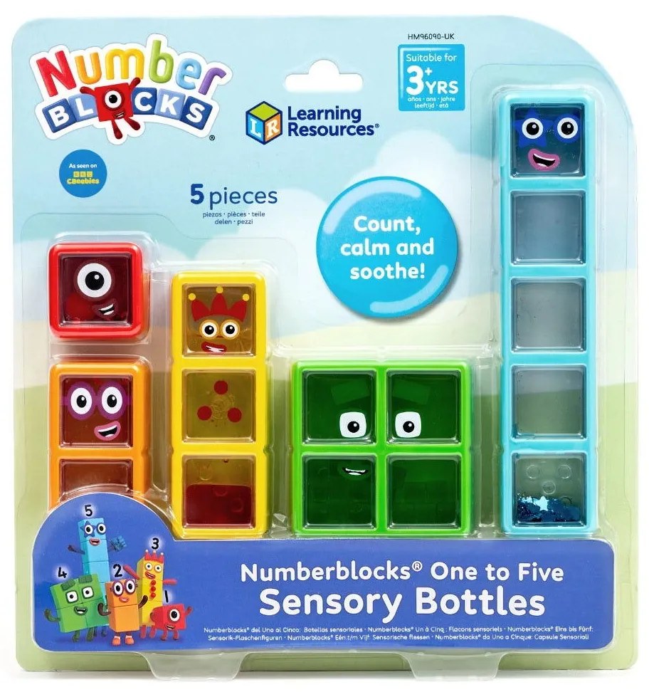 SET EPRUBETE SENZORIALE NUMBERBLOCKS®  - DE LA 1 LA 5 - HAND2MIND (HM96090-UK)