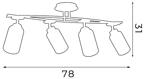 Plastydip TOKIO 4xE27/60W/230V
