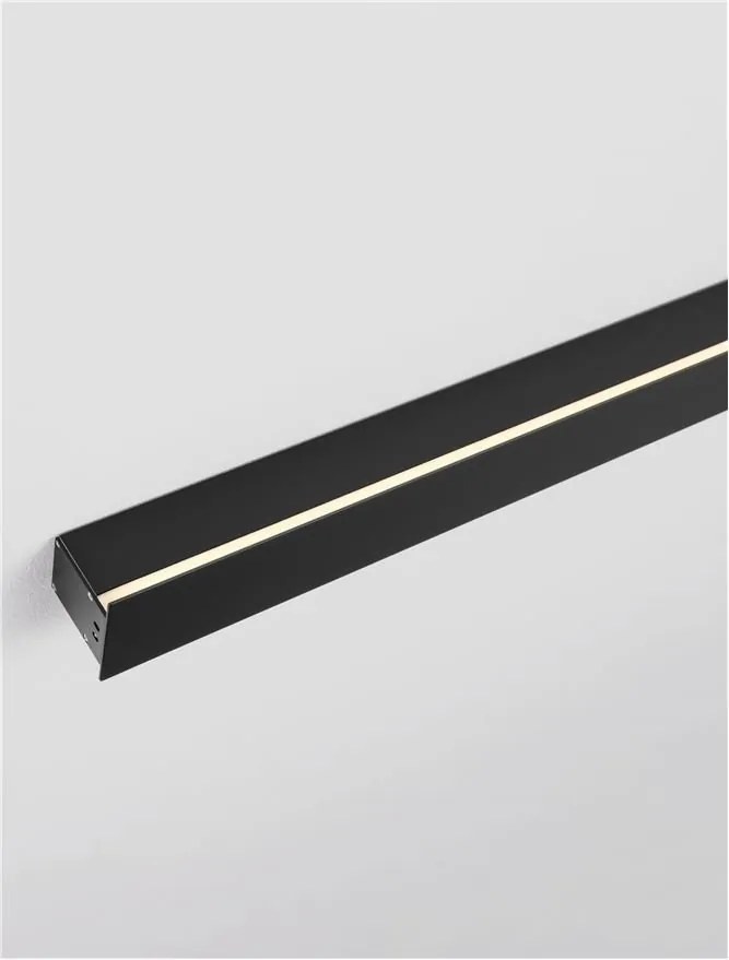 Aplica LED iluminat ambiental perete exterior IP65 PATH negru, 51cm