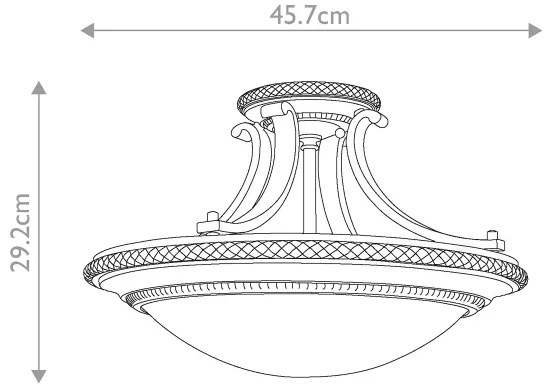 Lustră aplicată Feiss FE-KELHAM-HALL-SF KELHAM HALL 2xE27/60W/230V