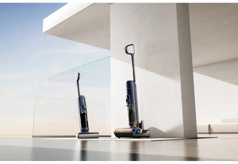 Aspirator vertical Tineco Floor One S6 Flashdry Pet FW144000DE, 220W, Curatare uscata/umeda, Autonomie 35 min, Senzor iLoop, Tehnologie MHCBS, 130 m², Negru