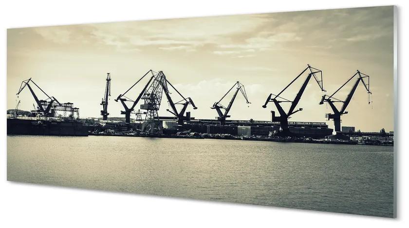 Tablouri acrilice Gdańsk macarale Shipyard râu
