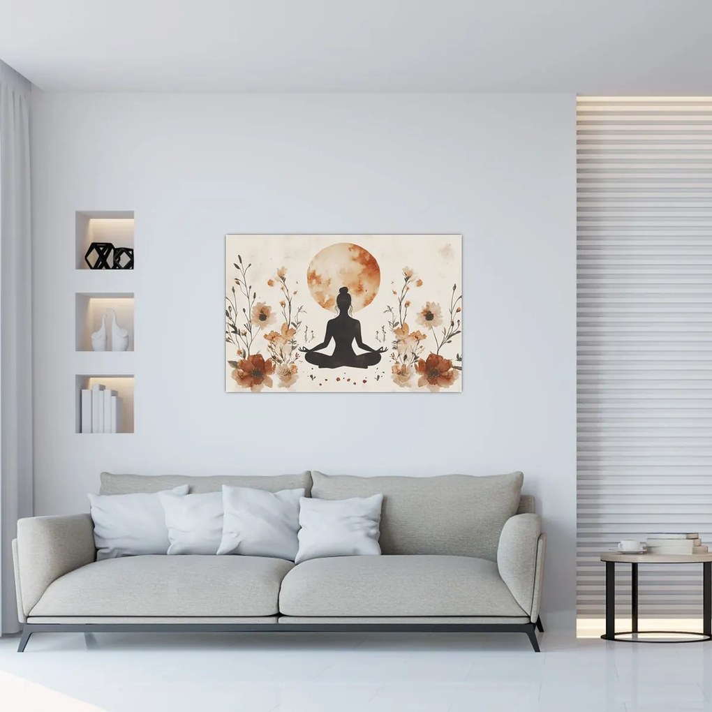 Tablou - Yoga Portocalie (90x60 cm)