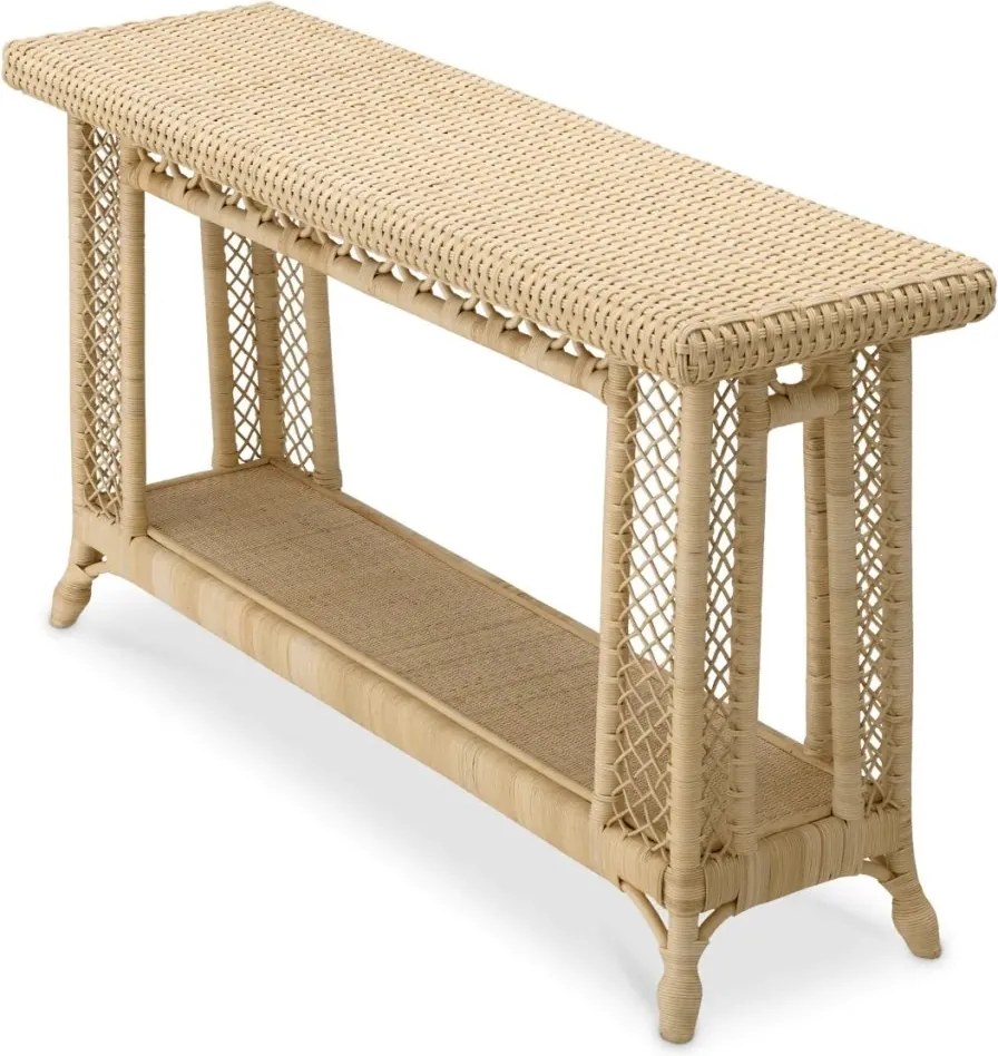 Consola din ratan natural design LUX Saba