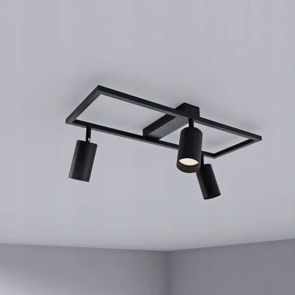 Plafonieră cu 3xGU10/30W/230V neagră