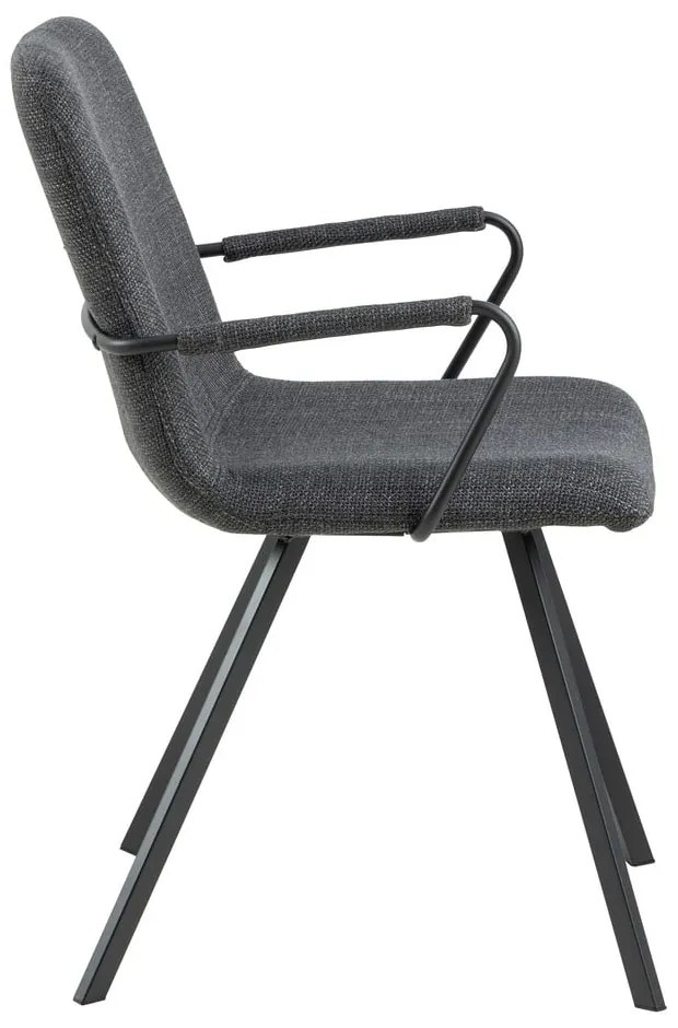 Scaune de dining gri-închis 2 buc. Selina – Actona