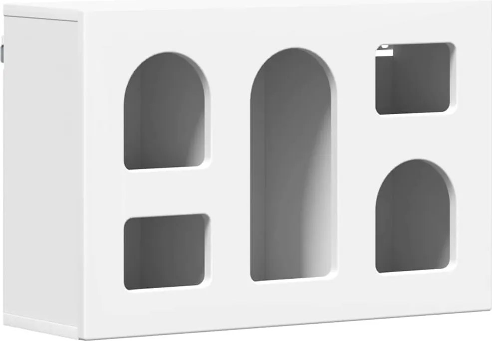 vidaXL Dulap suspendat cu raft Alb 60 x 20 x 40 cm Lemn compozit