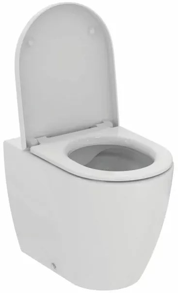 Set vas WC pe pardoseala Ideal Standard Ellisse rimless cu capac softclose alb