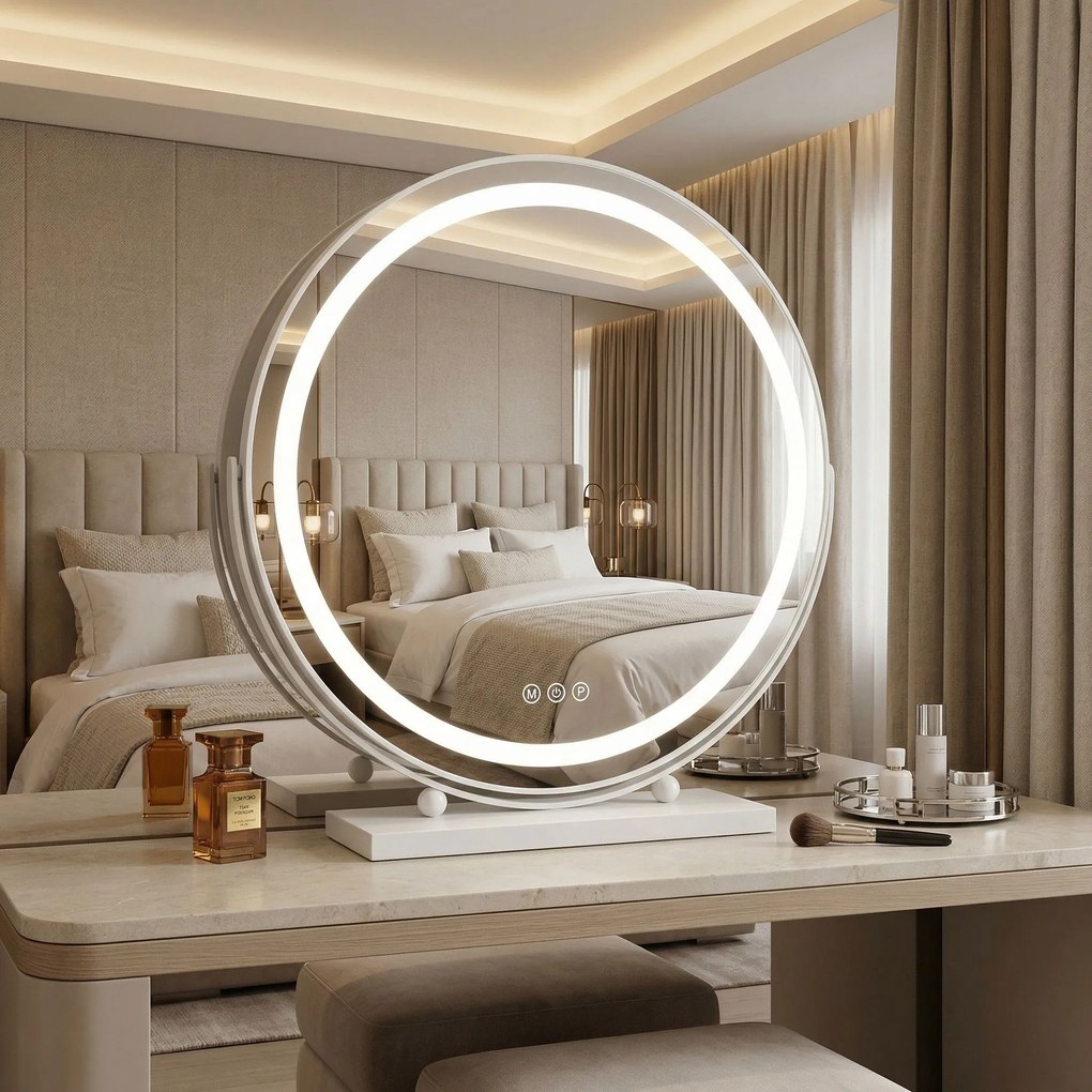 Oglindă LED MAKE-UP White 50 cm