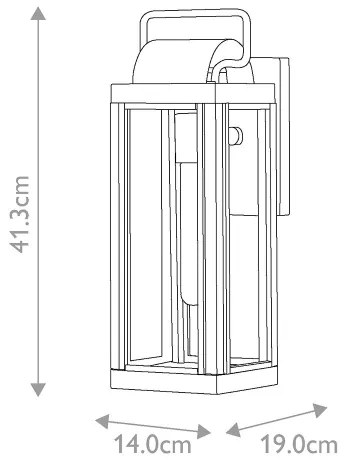 Hinkley HK-SAG-HARBOR-S-BU - Aplica de perete pentru exterior HARBOR 1xE27/60W/230V IP44