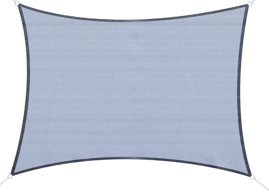 Outsunny Voile d'ombrage rectangulaire 4 x 3 m polietilen de înaltă densitate Protecție UV Cu sac de depozitare - Nuanță de gri | Aosom Romania