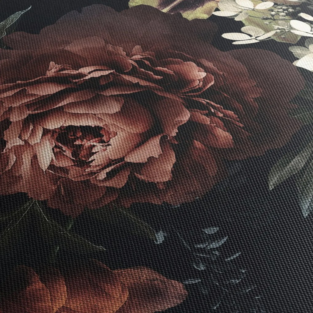 Tablou - Flori întunecate (90x60 cm)