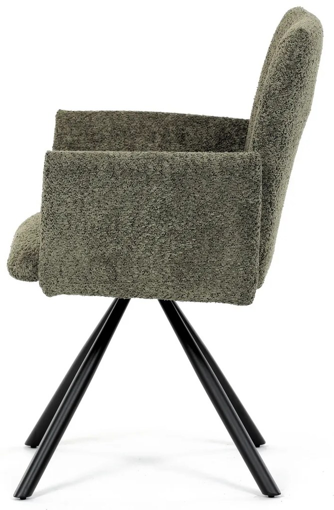 Set de scaune de sufragerie cu mecanism deîntoarcere DCH-W1117 GRN2, 2 buc.