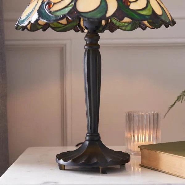 Endon 64195 - Lampă de masă Tiffany JAMELIA 1xE27/60W/230V, Ø 31 cm