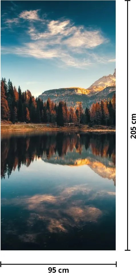 Fototapet pentru ușă - Alpi (95x205cm)