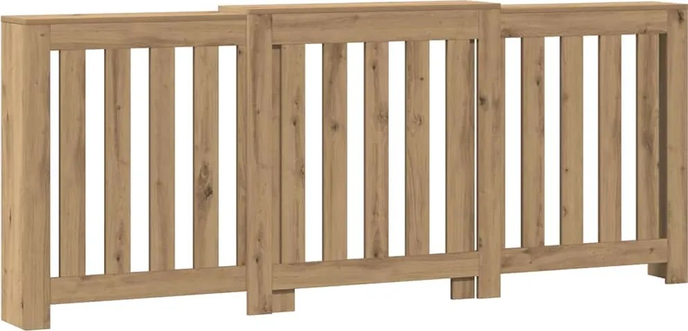 vidaXL Mască pentru calorifer stejar artizanal 205x21,5x83,5 cm lemn