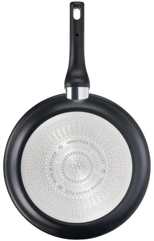 Tigaie Tefal G2550772, 30 cm, Strat Titan, Thermo-Spot, Inductie, Negru