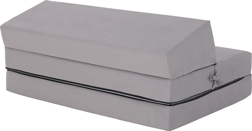 Saltea/scaun pliabil, 2 in 1, gri deschis, VEDIS