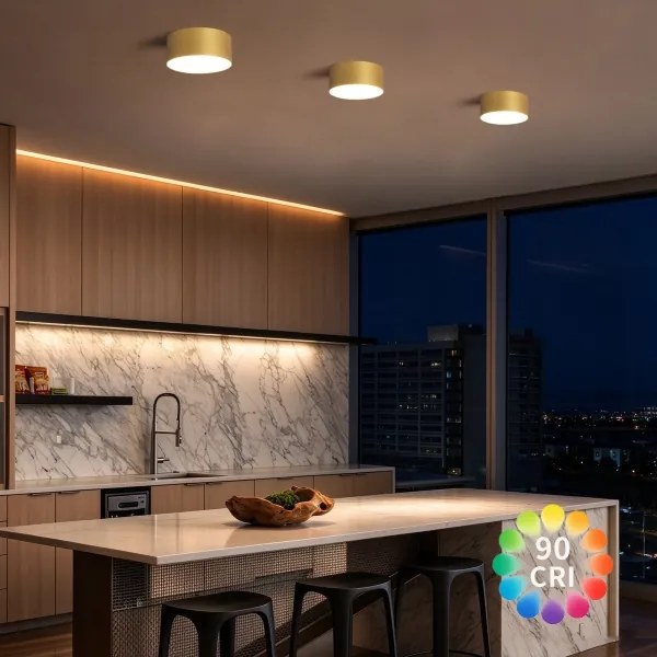 BRILAGI -LED Plafonieră de baie FORIS LED/20W/230V Ø 15 cm aurie IP44